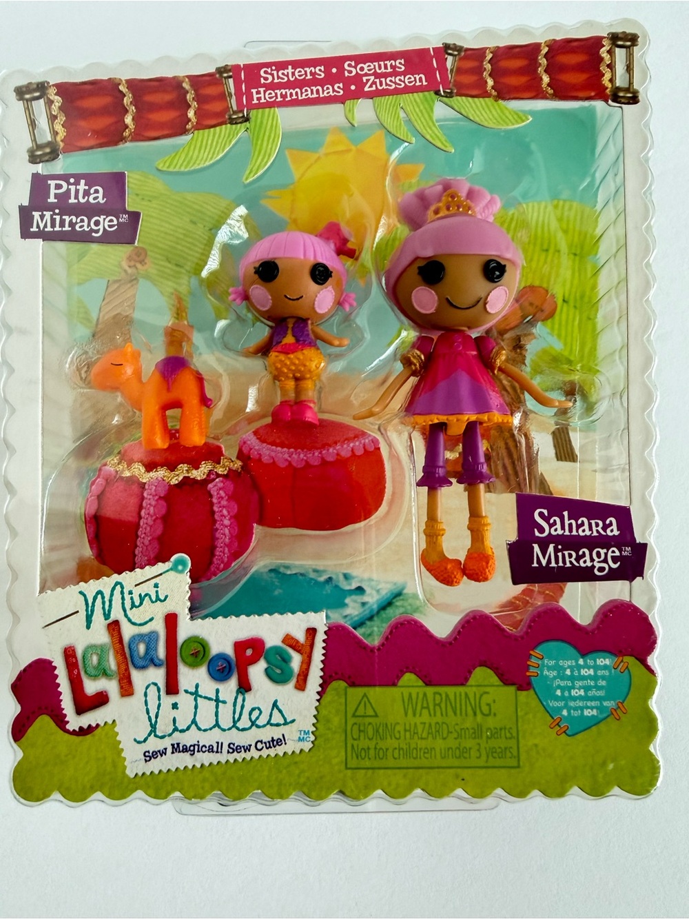 Mini Lalaloopsy Littles Sisters Sahara Mirage & Pita Mirage *Discontinued